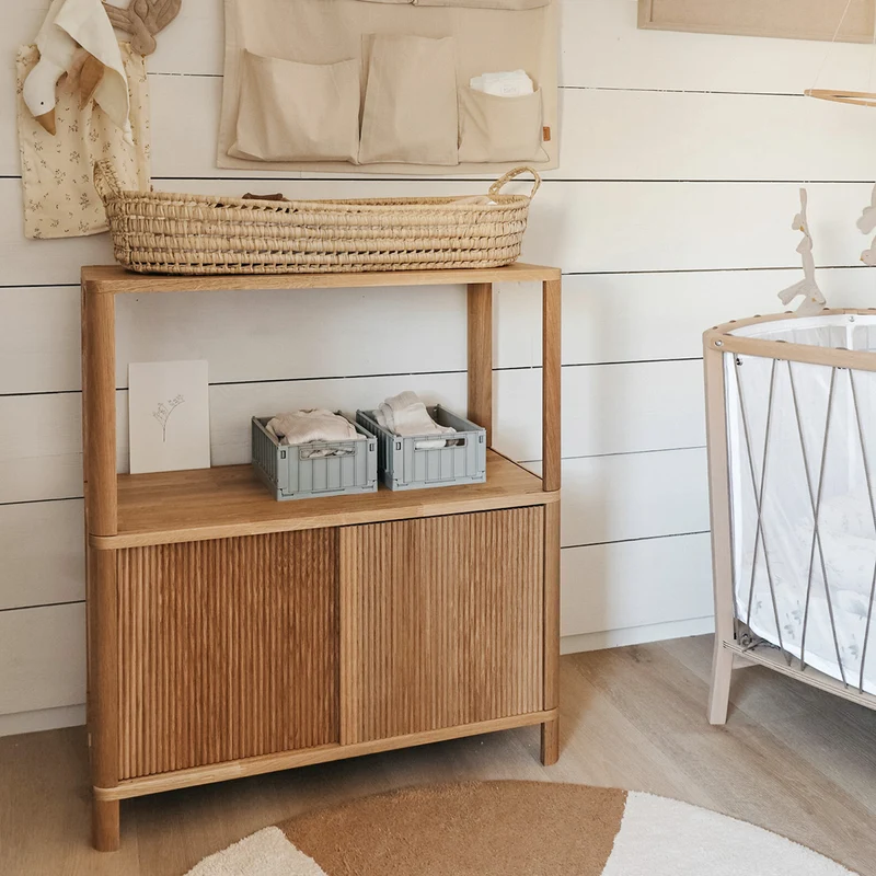 Cloe Tall Oak Bookshelf