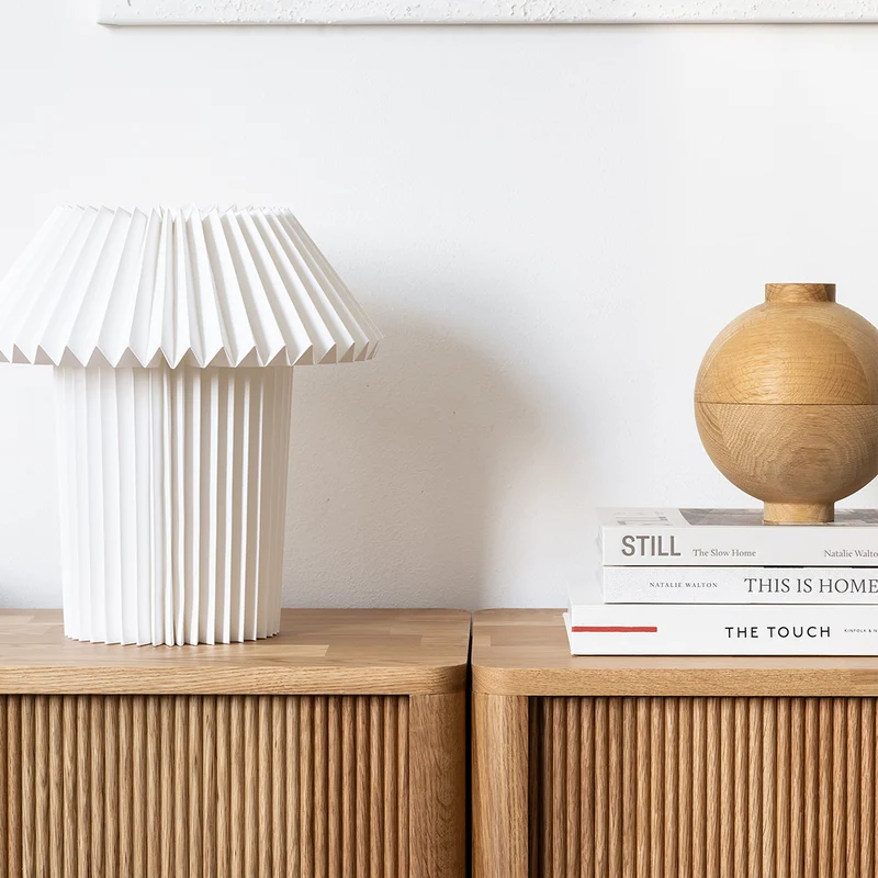 Cloe Oak Low Storage Unit