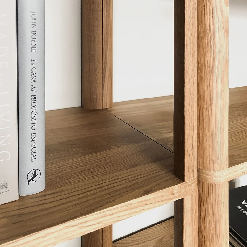 Cloe Oak Low Storage Unit
