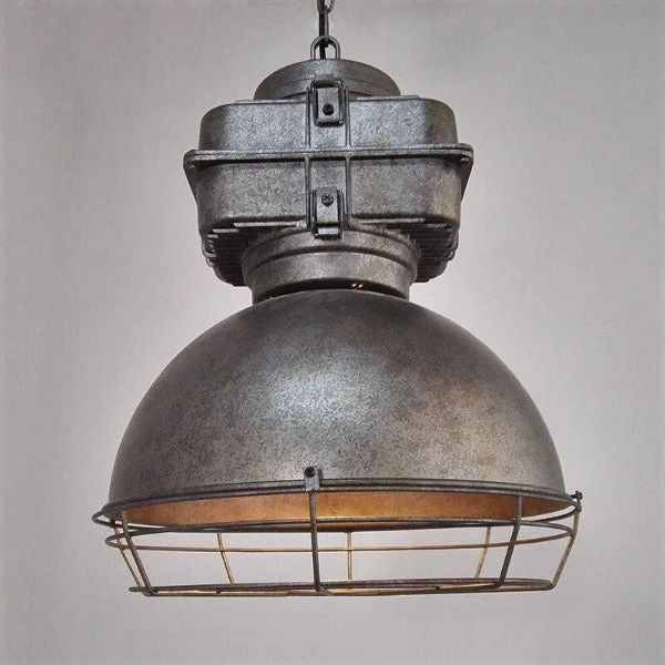 Suspension Industrielle Grise