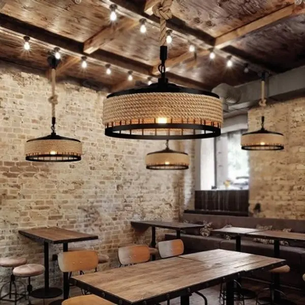 Suspension Industrielle Noire Pas Cher
