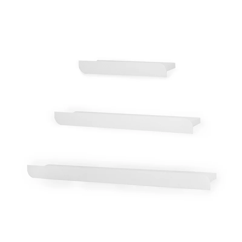 Cielo Set of Three Wall Shelves · L+M+S White