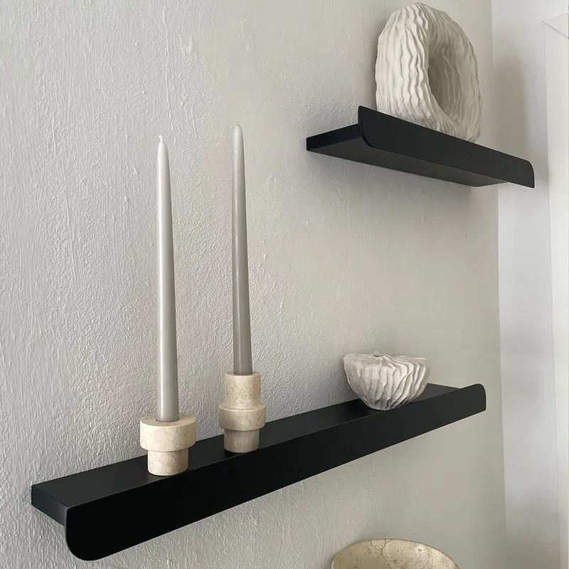 Cielo Set of Three Wall Shelves · L+M+S Black