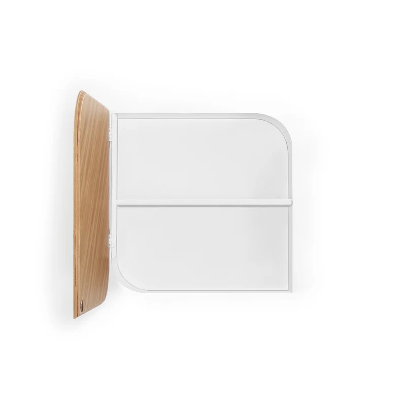 Cielo Wall Cabinet · Oak & White