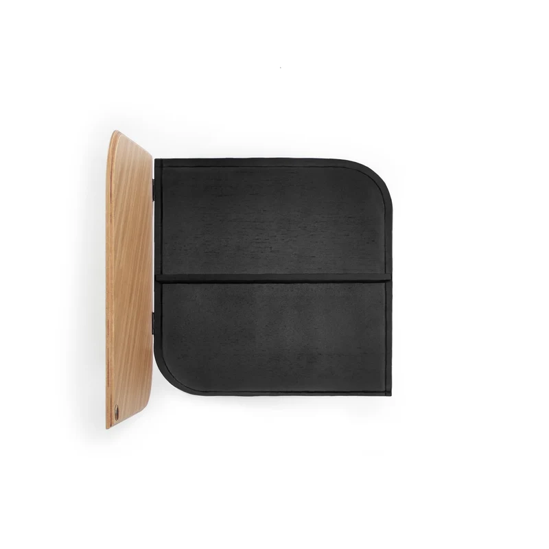 Cielo Wall Cabinet · Oak & Black