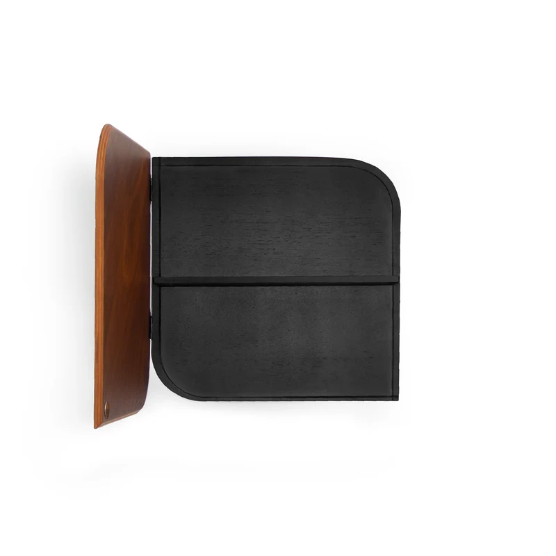 Cielo Wall Cabinet · Walnut & Black