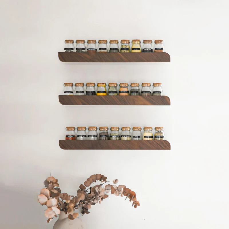 Cielo Wall Shelf · Large Walnut