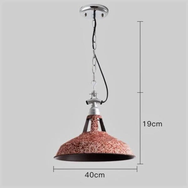 Suspension Industrielle Rose