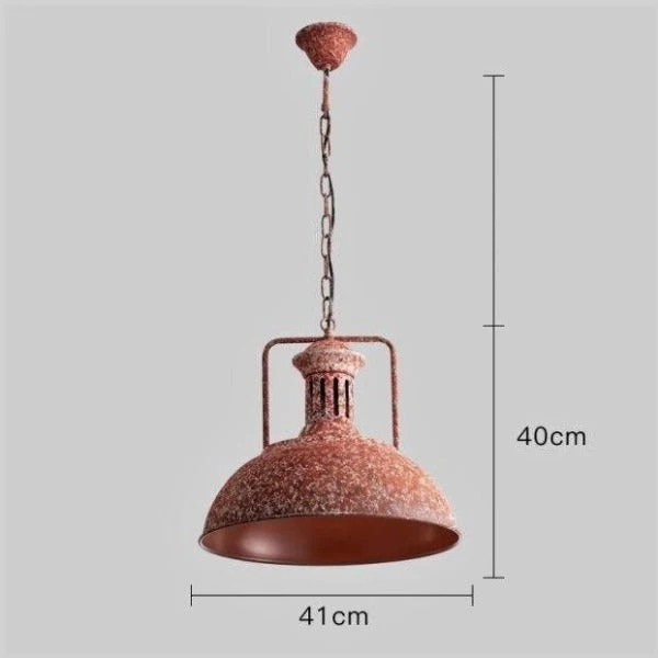 Suspension Industrielle Rose