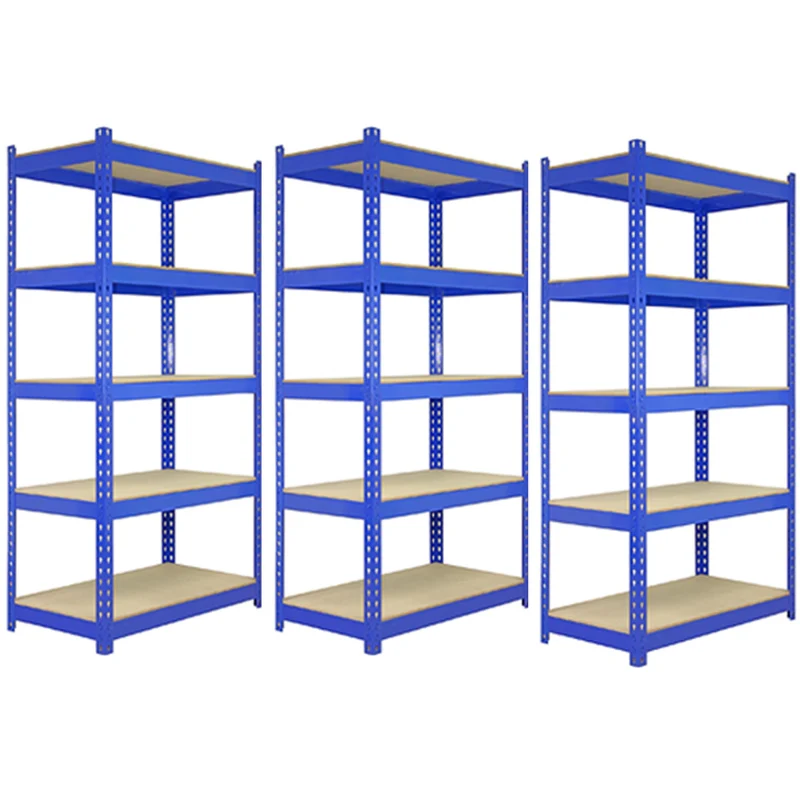 Monster Racking - Lot de 3 Rayonnages Q-Rax en Acier Bleu 120cm, 2 Rayonnages Q-Rax 90cm & Maillet
