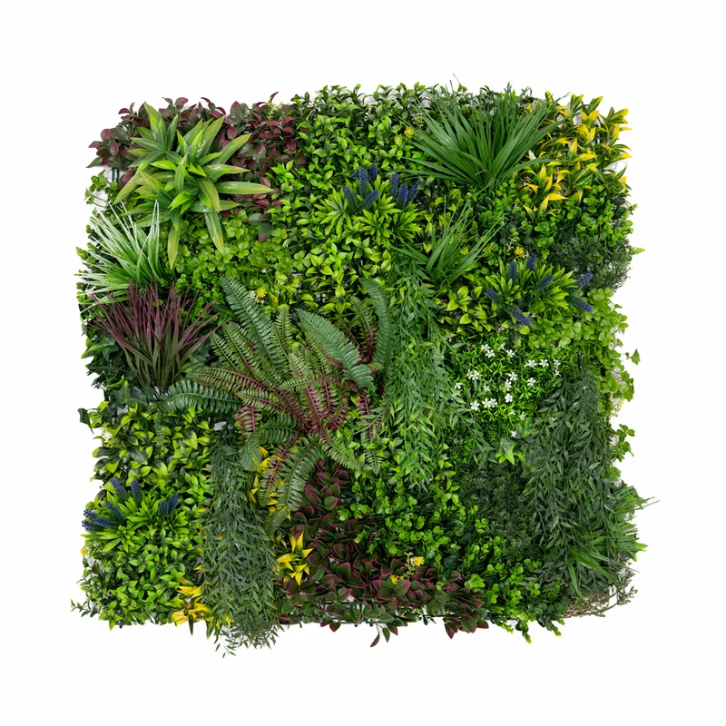 3 Panneaux Muraux Végétal Artificiel 100 x 100 cm l Cassia