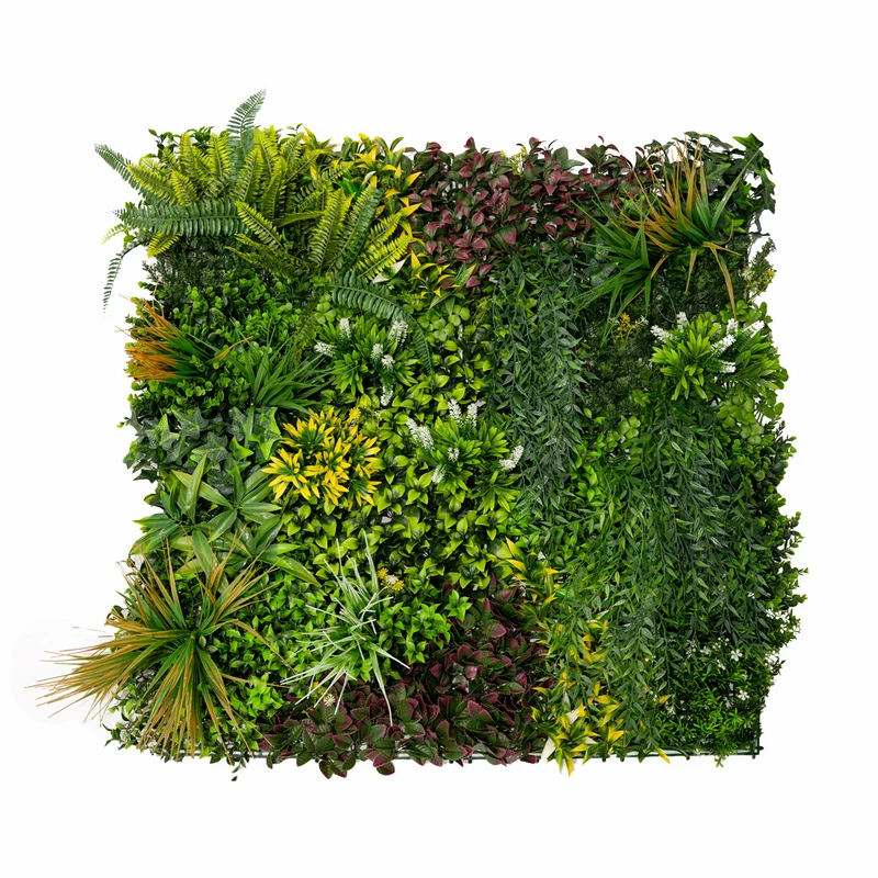 3 Panneaux Muraux Végétal Artificiel 100 x 100 cm l Cassia