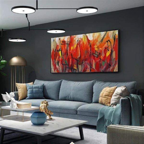 Tableau Industriel Décoration Abstraite