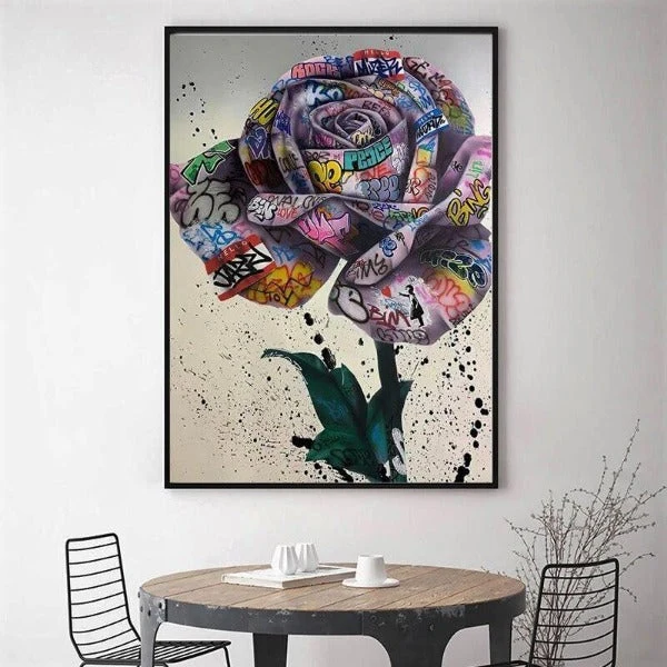 Tableau Industriel Rose Éternelle