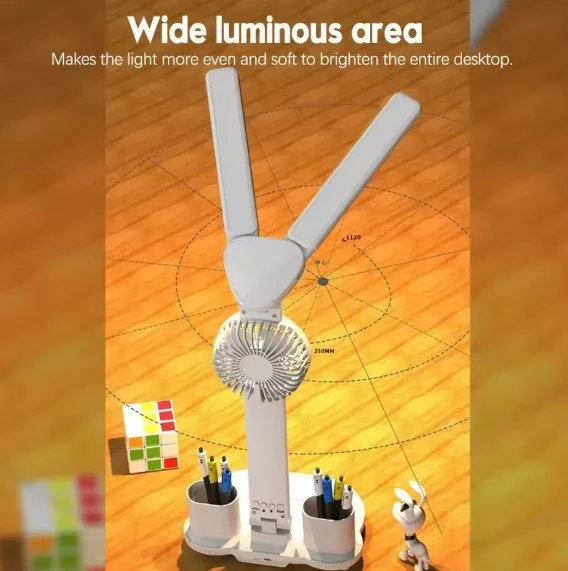 Lampe de lecture avec ventilateur
