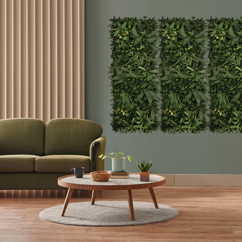 Panneau Mural Végétal Artificiel - 50 cm x 150 cm (2 pcs)
