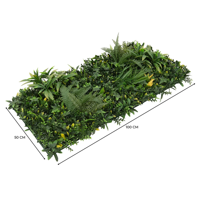 Panneau Mural Végétal Artificiel - 50 cm x 100 cm (2 pcs)