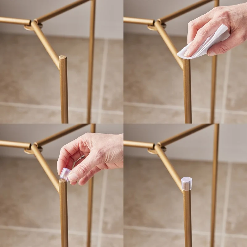PLASTIC SOCK D18 MM TRANSPARENT, 4 PIECES