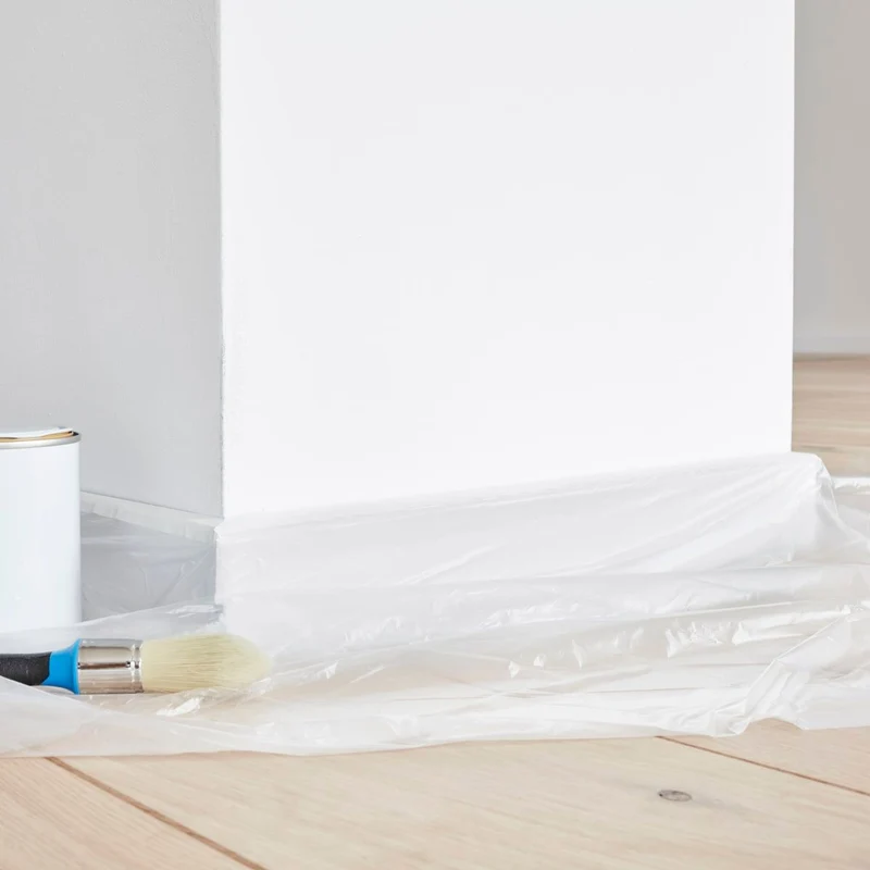 SUPER LIGHT PLASTIC PROTECTION ROLL WITH 7 MICRON DEXTER TAPE 0.55X20MT