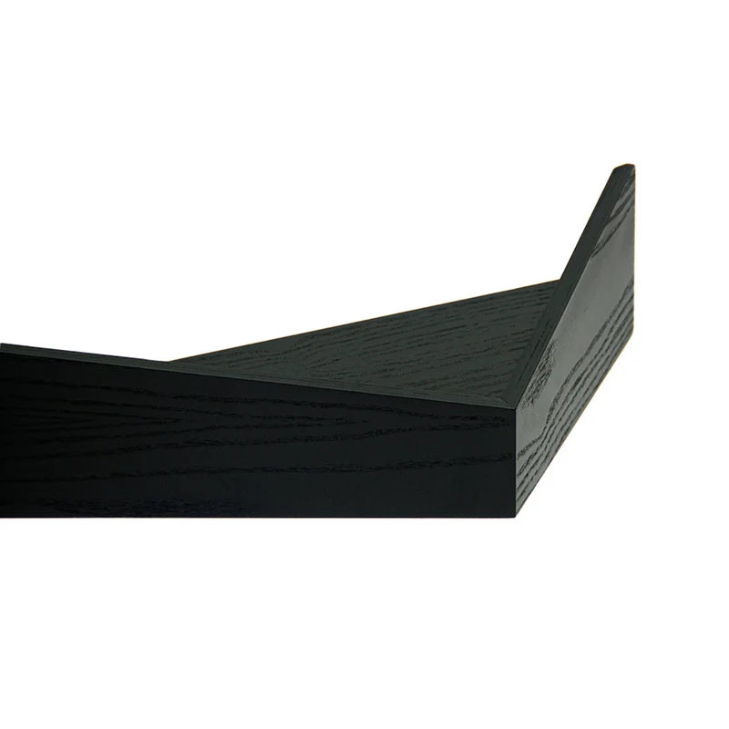 Pelican Wall Shelf with Hidden Hooks · Small Black