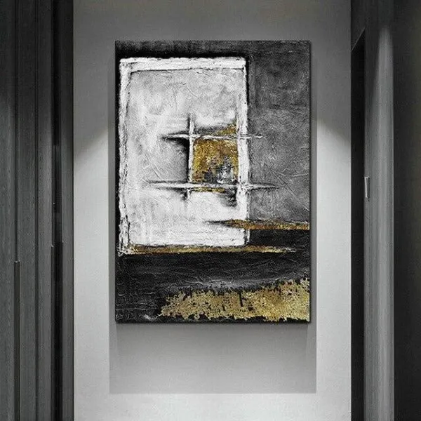 Tableau Industriel Dorures Brillantes