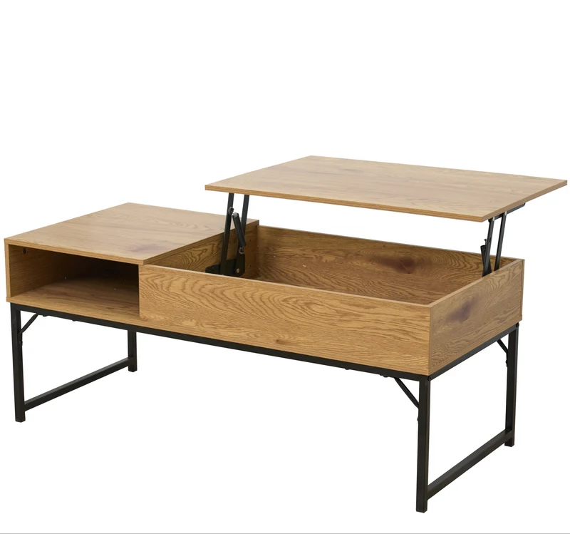 Zynix Lift-Top Coffee Table with Hidden Storage Shelf
