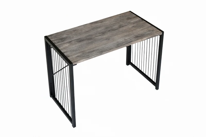Zynix Foldable Table, Space-Saving Folding Desk & Work Table, Grey Oak