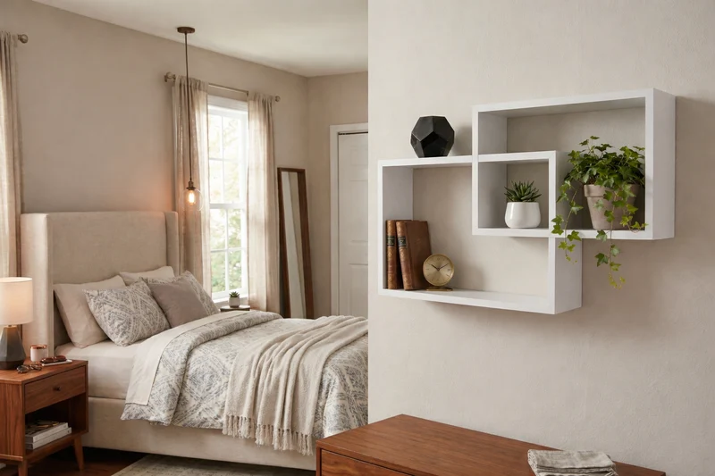 Zynix Interlocking Cube Wall Shelf | Modern Space-Saving Design