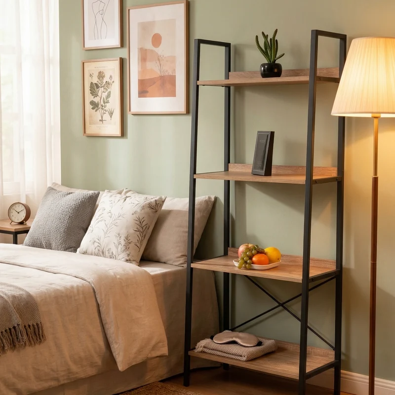 Zynix 4-Tier Standing Ladder Shelf