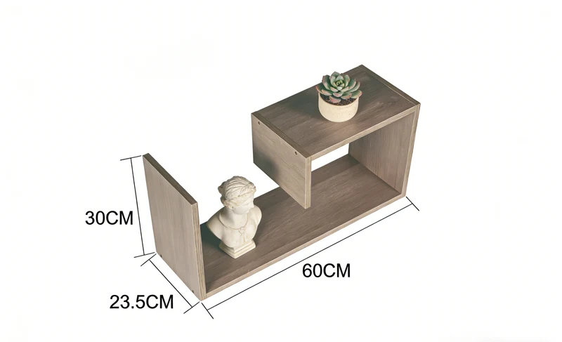 Wall-Mounted Floating Bedside Shelf
