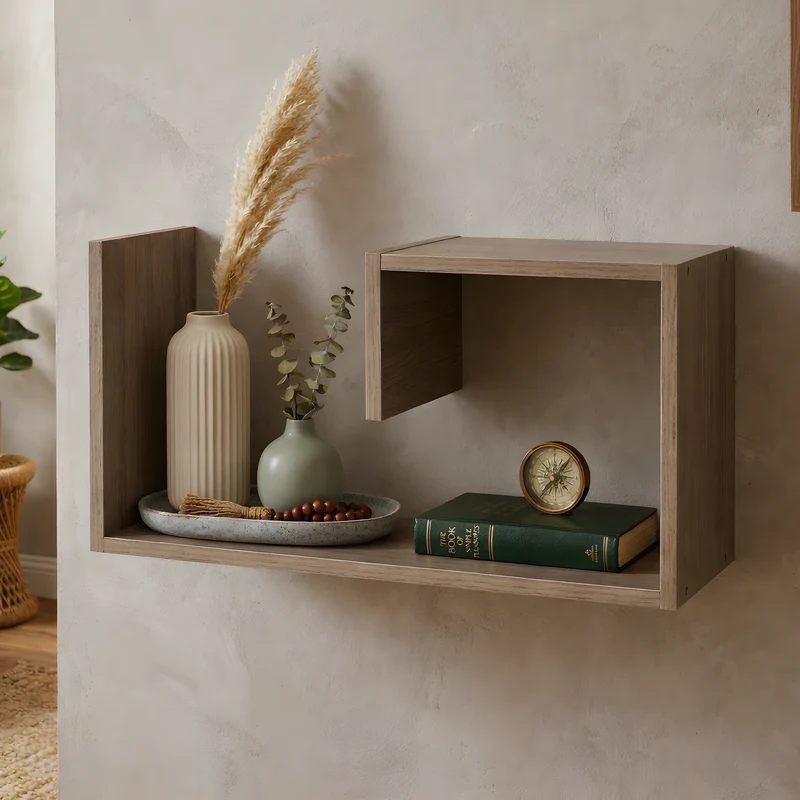 Wall-Mounted Floating Bedside Shelf