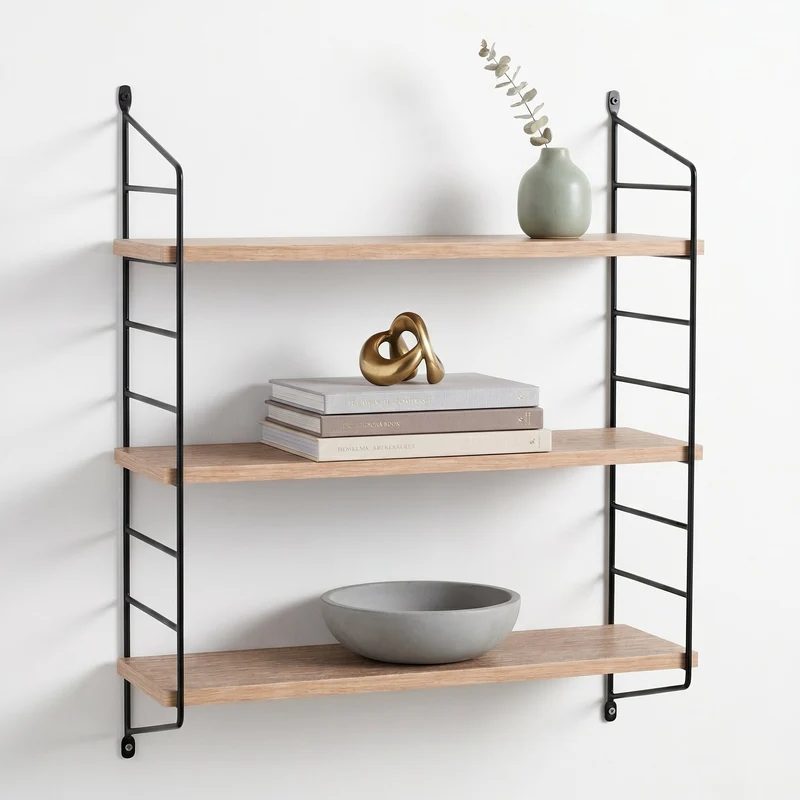 Zynix 3-Tier Wall-Mounted Shelf | Space-Saving Storage for Small Rooms