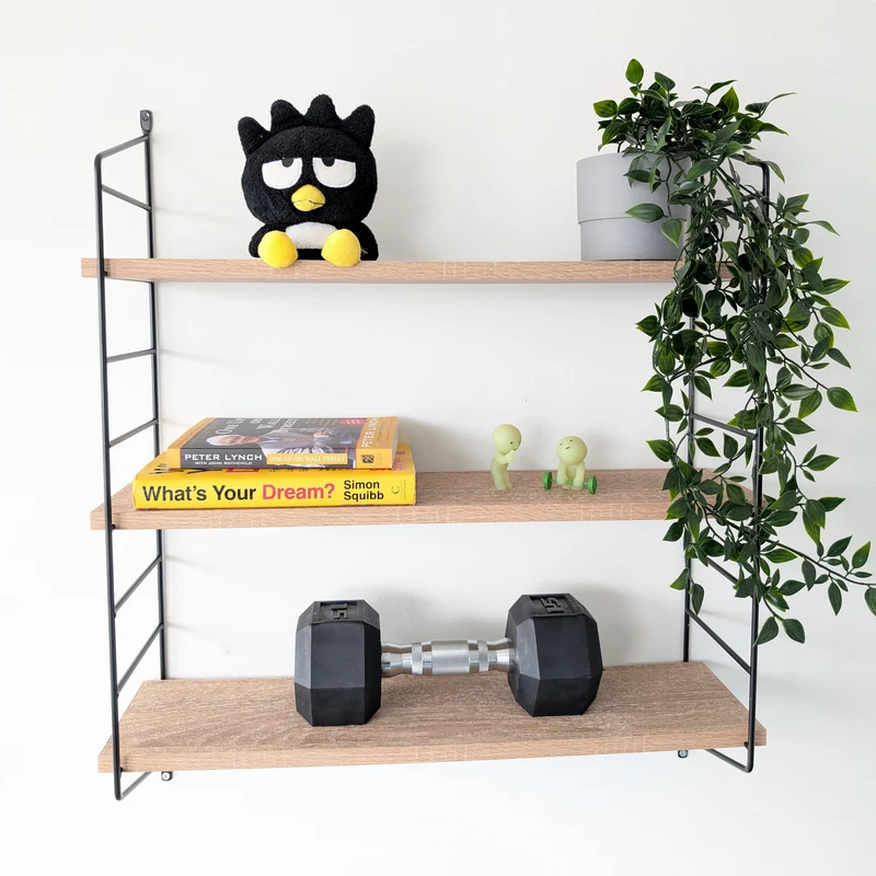 Zynix 3-Tier Wall-Mounted Shelf | Space-Saving Storage for Small Rooms