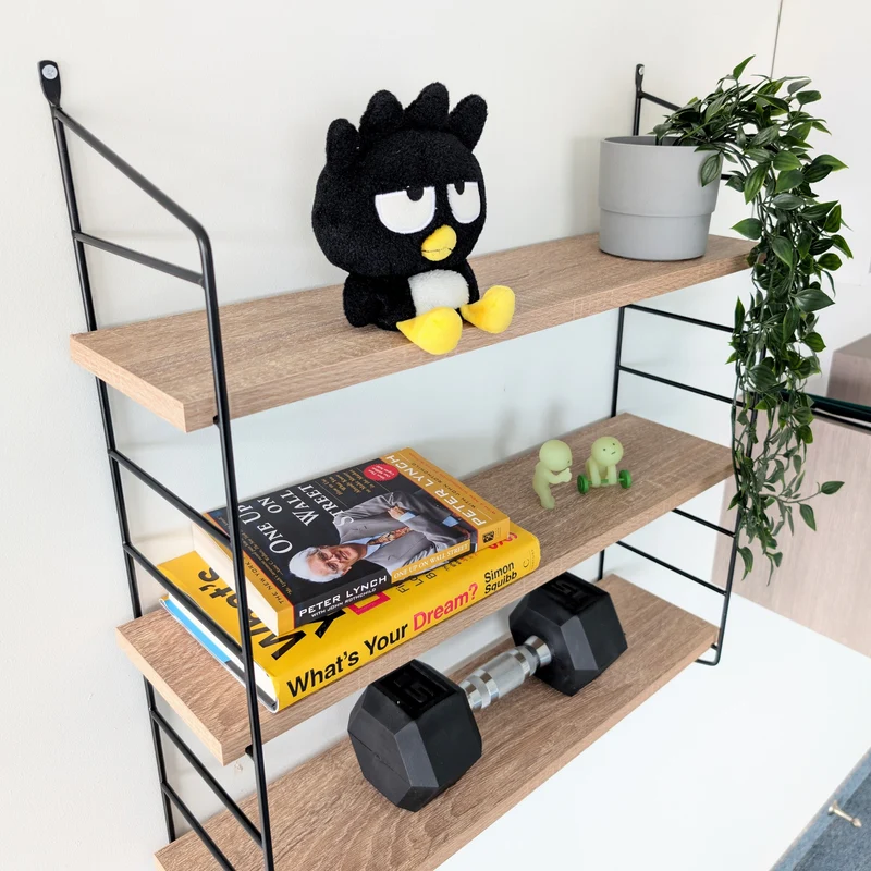 Zynix 3-Tier Wall-Mounted Shelf | Space-Saving Storage for Small Rooms