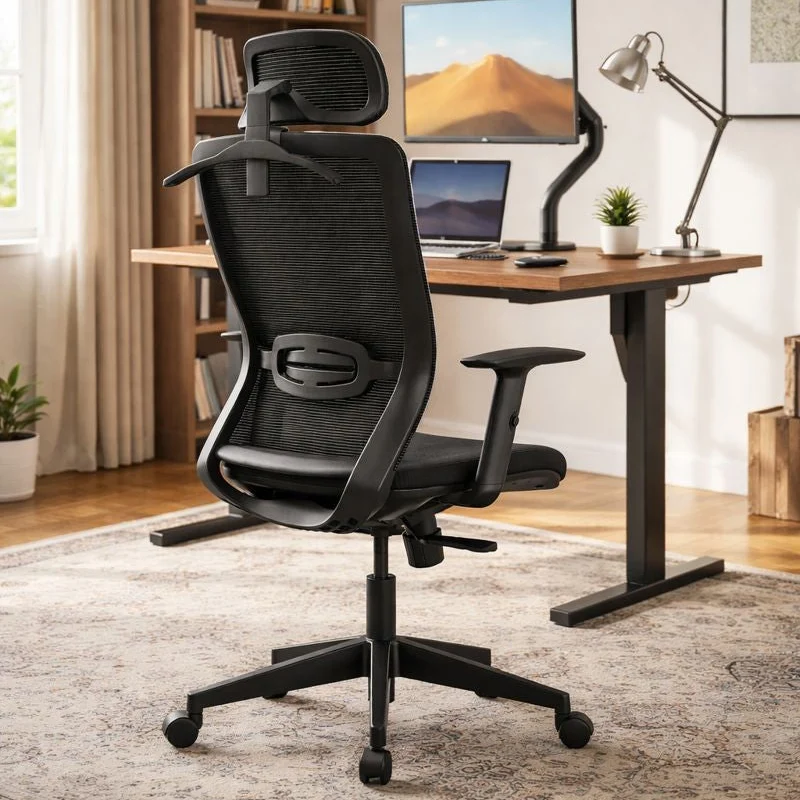 Zynix Mesh Office Chair, Adjustable Lumbar & Headrest