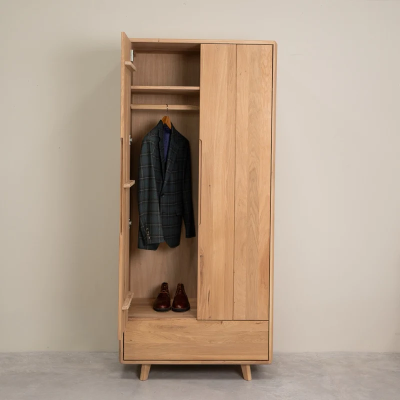 Armoire à 2 portes en bois massif Sweden | NordicStory