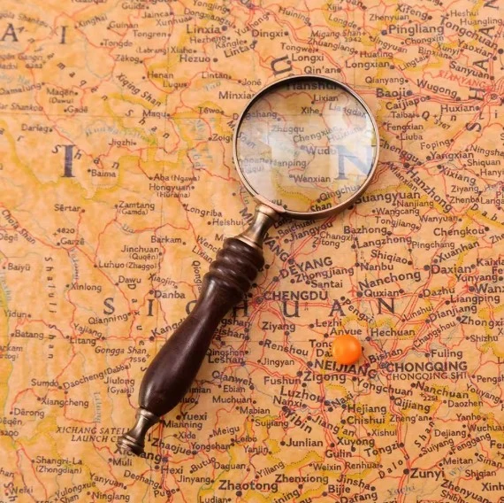 Loupe de lecture style antique