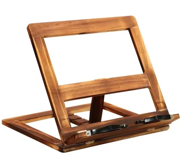 Porte livre en bois marron