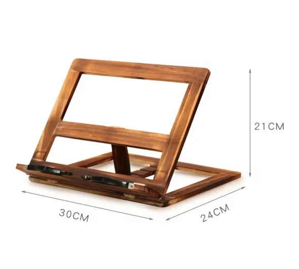 Porte livre en bois marron