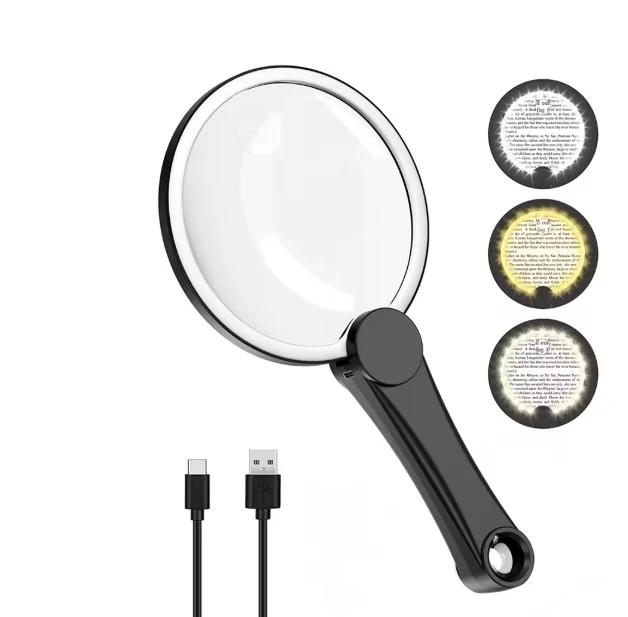 Loupe de lecture avec éclairage