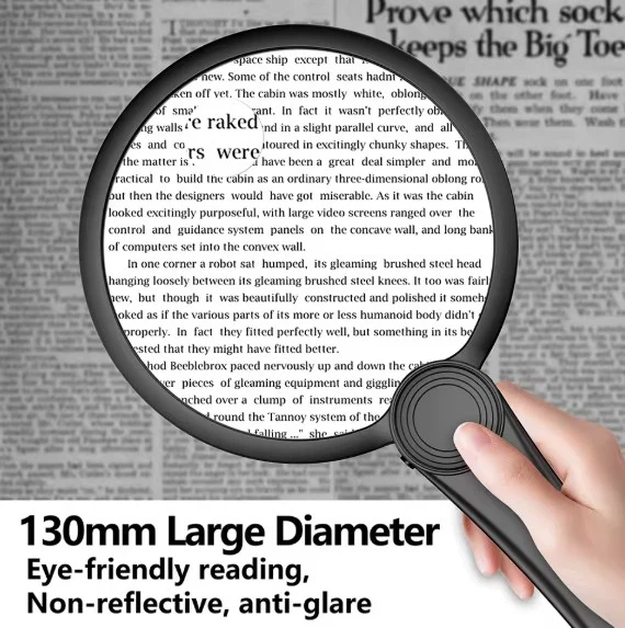 Loupe de lecture avec éclairage