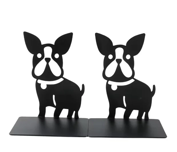 Serre livre bouledogue en métal