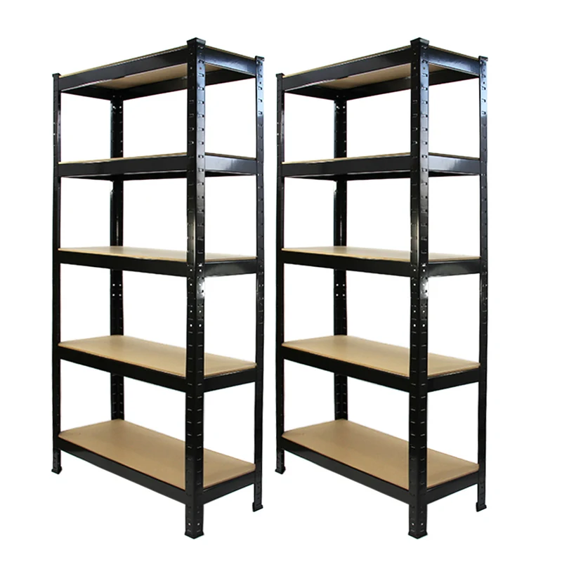 Monster Racking - 2 Rayonnages T-Rax en Acier Noir 75cm x 30cm x 150cm