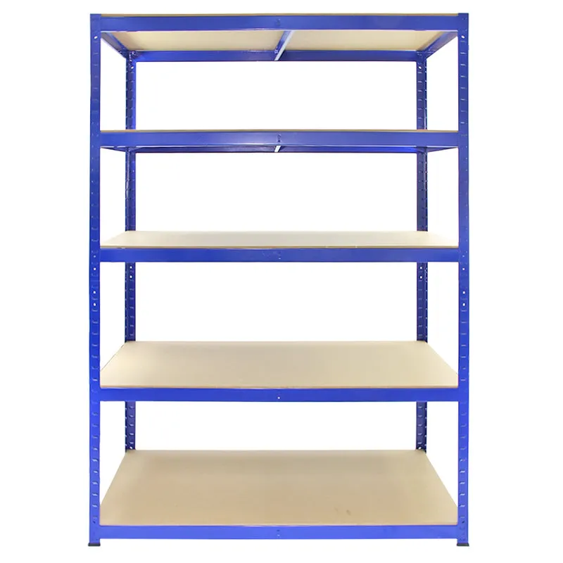 Monster Racking - 5 Rayonnages T-Rax en Acier Bleu 120cm x 60cm x 180cm