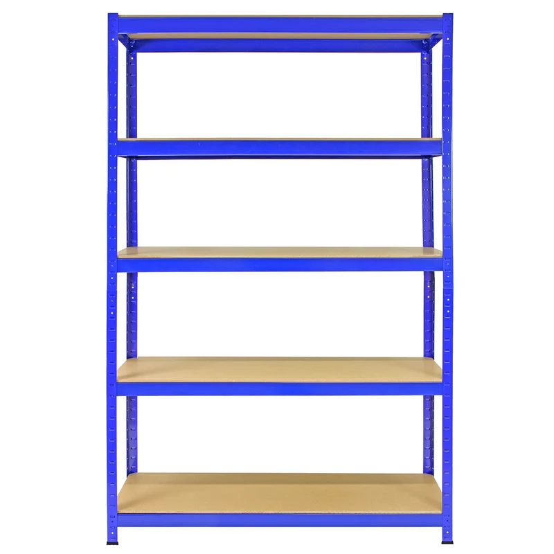 Monster Racking - 5 Rayonnages T-Rax en Acier Bleu 120cm x 45cm x 180cm
