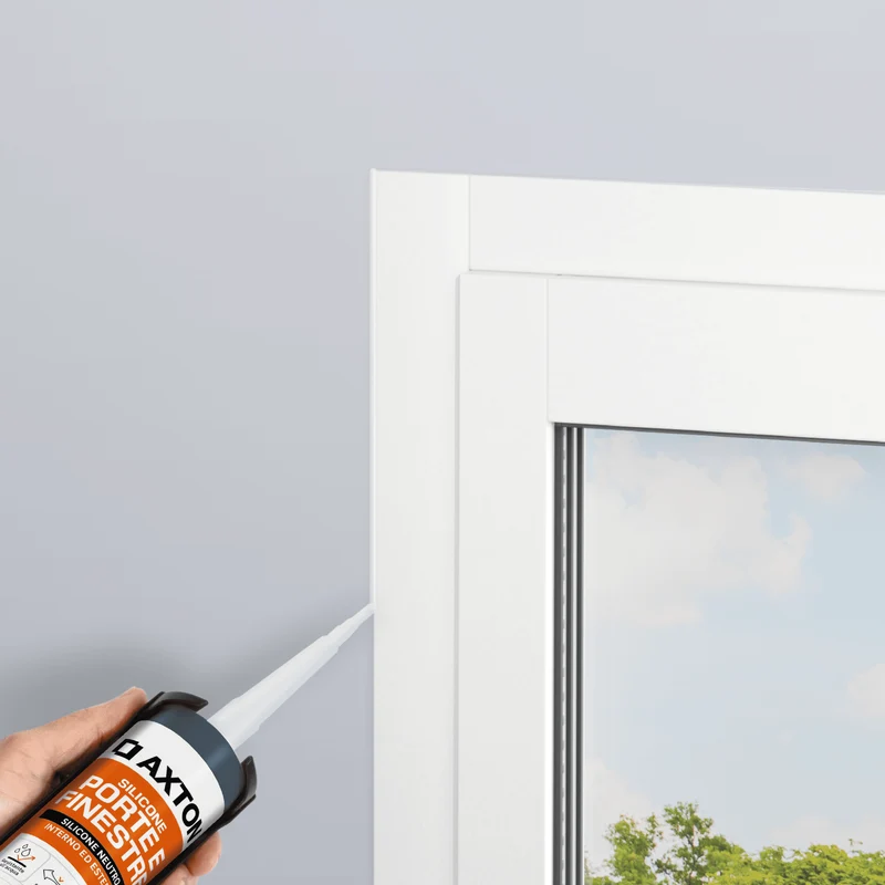 AXTON TRANSPARENT NEUTRAL DOOR AND WINDOW SILICONE 280 ML