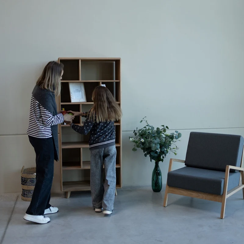 Bibliothèque en bois massif SWEDEN 1 | NordicStory