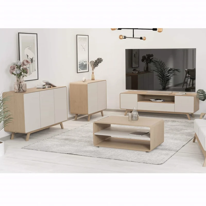 Meuble TV en bois massif OSLO 2 | NordicStory