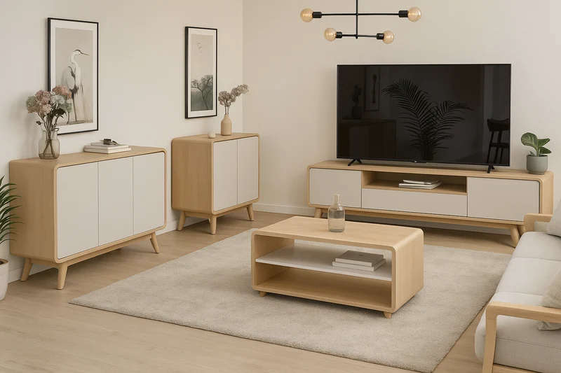 Table basse en bois massif OSLO | NordicStory