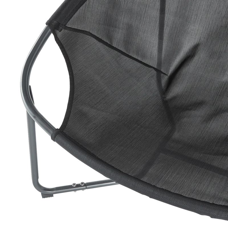 COCOON NATERIAL ANTHRACITE ARMCHAIR 92X95.5X79.5 WITH UPHOLSTERED CUSHION